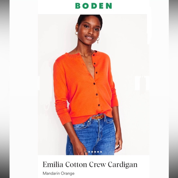 NWT Boden Emilia Cotton Cardigan - Picture 1 of 6